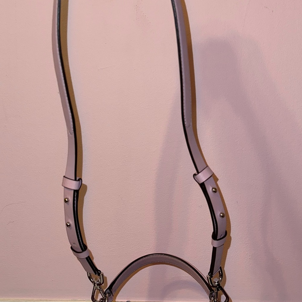 Pink Color Block Structured Michael Kors Purse - image 5